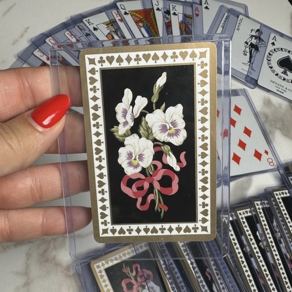 Tiffany & Co. Other - Vintage Tiffany & Co. Playing Cards 5 Cards ONLY w Protective Sleeves 3,7,5,8,K)